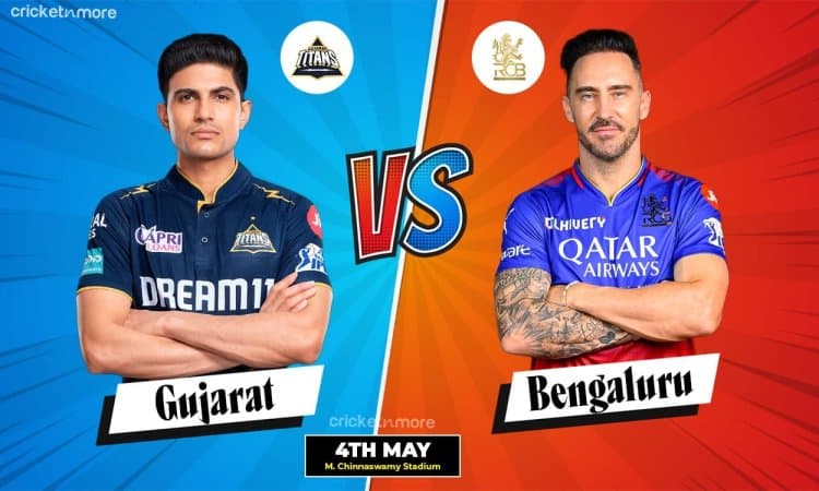 RCB vs GT, Dream11 Team: 5 बल्लेबाज़ और 4 ऑलराउंडर ड्रीम टीम में करें शामिल, यहां देखें Fantasy Team