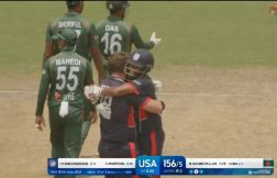 USA Creates History Beat Bangladesh by 5 wickets in first t20i