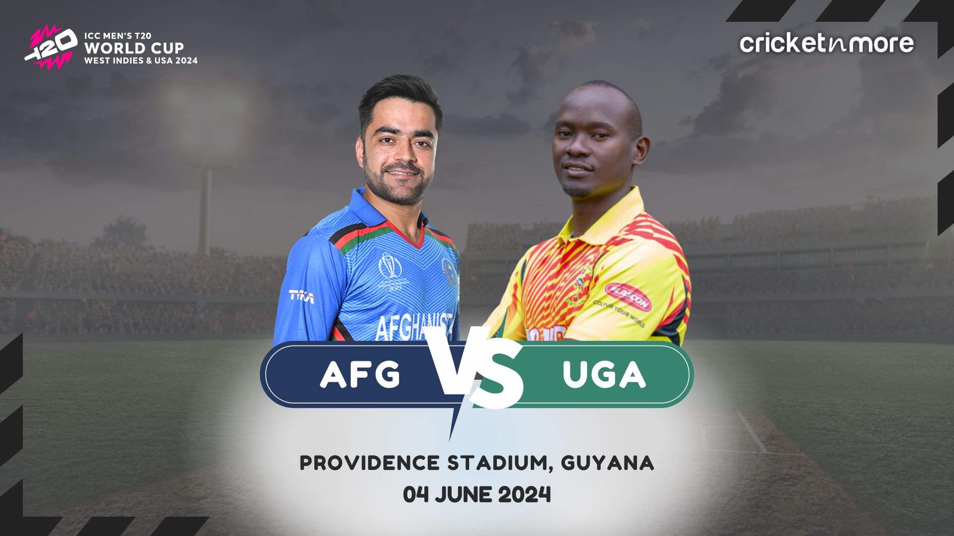 Afghanistan vs Uganda 5th Match, Group C, ICC Men's T20 World Cup 2024