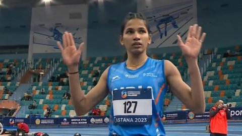 Asian Indoor Athletics Championships: Jyothi Yarraji, Jeswin Aldrin set national records to win silv