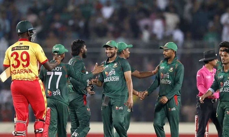 BAN vs ZIM, 4th T20I: பரபரப்பான ஆட்டத்தில் ஜிம்பாப்வேவை வீழ்த்தியது வங்கதேசம்!