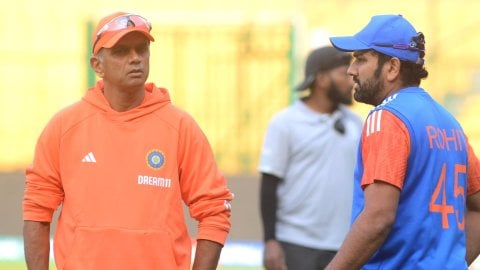 Bengaluru: India's players during a practice session ahead of the third T20 cricket match between In