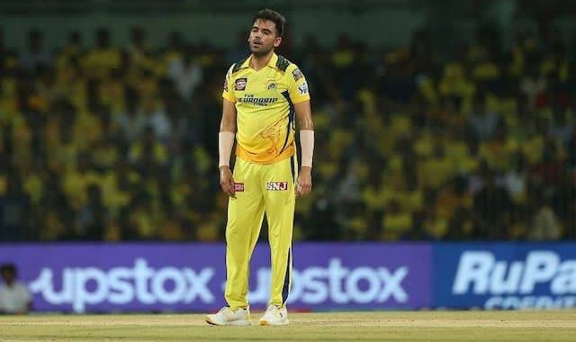 Deepak Chahar Might Play Against Rcb Returns To Nets - Watch Video! வலை பயிற்சியில் தீபக் சஹார்; ஆர்சிபிக்கு எதிராக களமிறங்குவாரா? - வைரல் காணொளி!