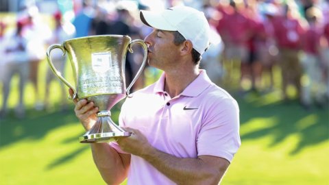 Golf: McIlroy turns 2-shot deficit into 5-shot win for 4th Wells Fargo title