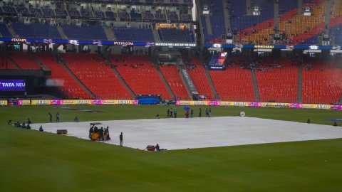 IPL 2024: Bad weather delays toss between KKR v GT at Ahmedabad