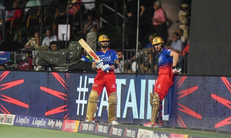 IPL 2024: RCB reach 31/0 in three overs before rain stops play in all-important clash against CSK