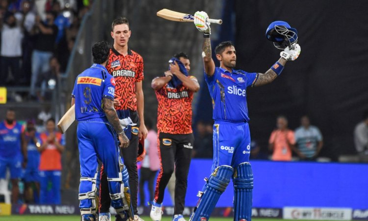 IPL 2024: Surya's unbeaten ton guides Mumbai Indians to 7-wicket win over SRH