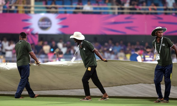 IPL 2024: Toss in Rajasthan Royals-Kolkata Knight Riders clash delayed due to rain