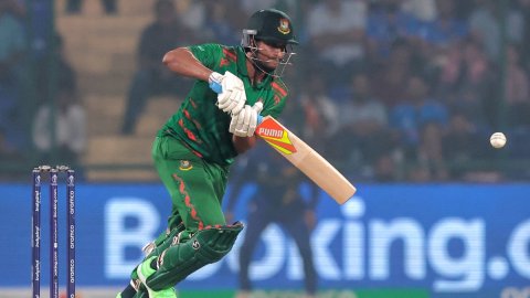 New Delhi : ICC Men's Cricket World Cup match between Bangladesh and Sri Lanka