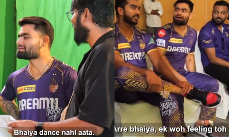 VIDEO: 'भैय्या डांस नहीं आता', रिंकू सिंह ने शूटिंग पर कर दिया डांस करने से मना