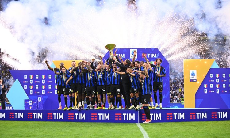 Serie A: Inter lift trophy after draw against Lazio