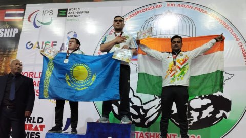 Shrimant Jha wins gold as Indian armwrestlers shine at Asian Championship 2024