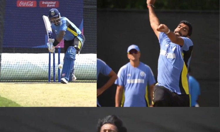 T20 WC: Team India sweat it out in net session ahead of warm-up match
