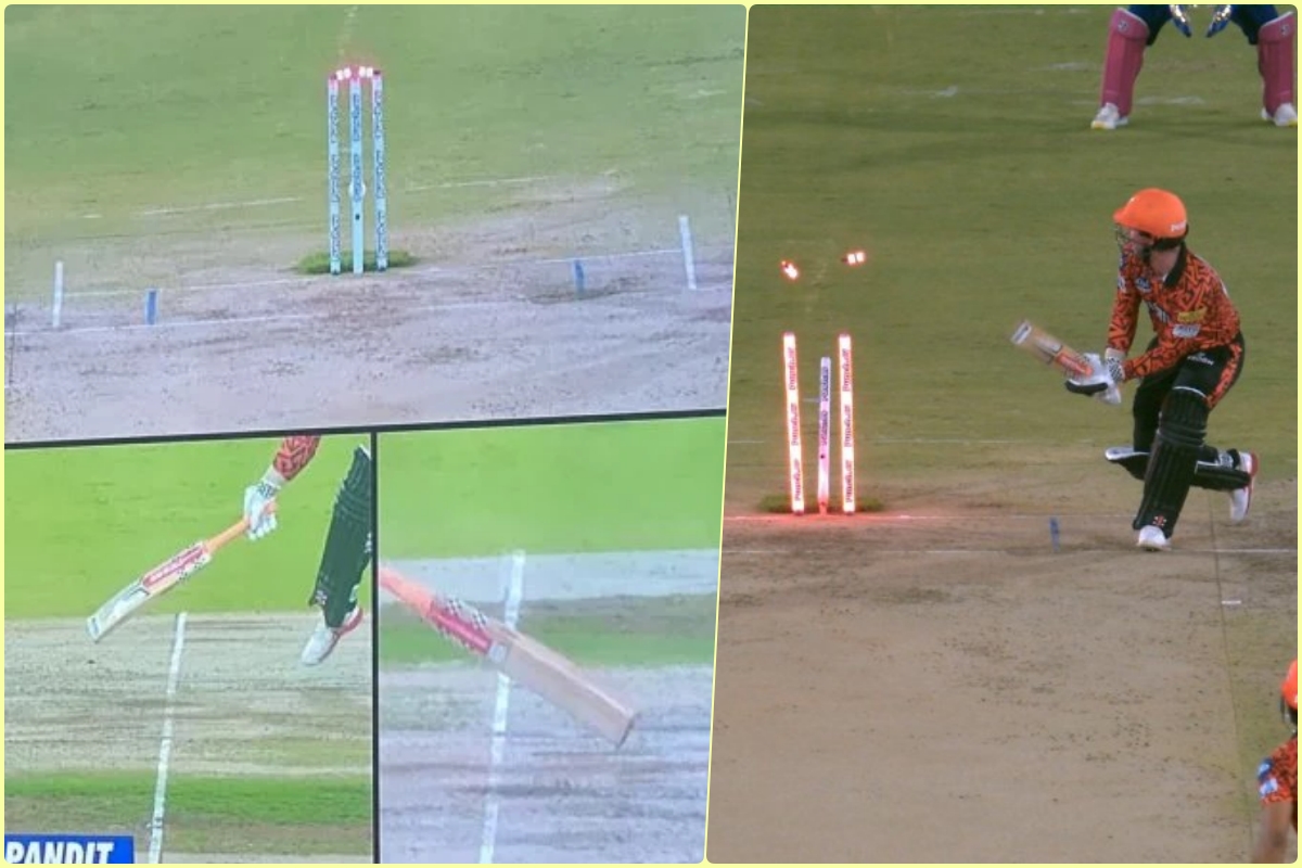 IPL 2024: Controversy Erupts As Third Umpire Saves Travis Head With Bizarre Decision - Watch Video! சர்ச்சையான மூன்றாம் நடுவர் தீர்ப்பு; அடுத்த பந்தில் பழி தீர்த்த ஆவேஷ் கான் - வைரல் காணொளி!
