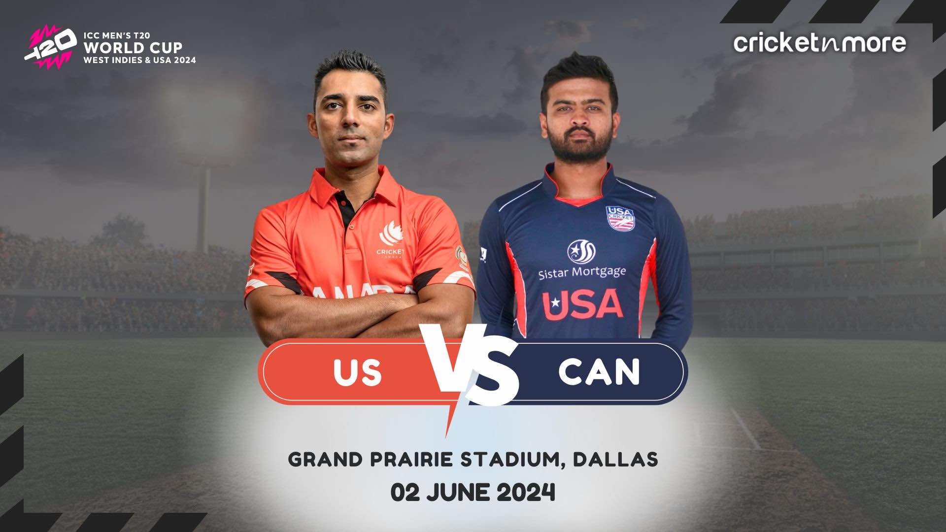 United States of America vs Canada 1st Match, Group A, ICC Men's T20 World Cup 2024