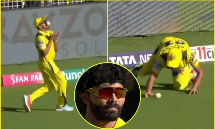 'ना विकेट लिया ना लेने दिया', जडेजा की बॉल पर लड्डू कैच टपका गए महेश थीक्षाना; देखें VIDEO