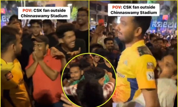 TOXIC हैं RCB फैंस! फिर पार कर दी हदें, CSK फैन को घेरकर रुलाया; देखें VIDEO