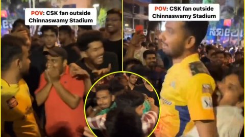 TOXIC हैं RCB फैंस! फिर पार कर दी हदें, CSK फैन को घेरकर रुलाया; देखें VIDEO