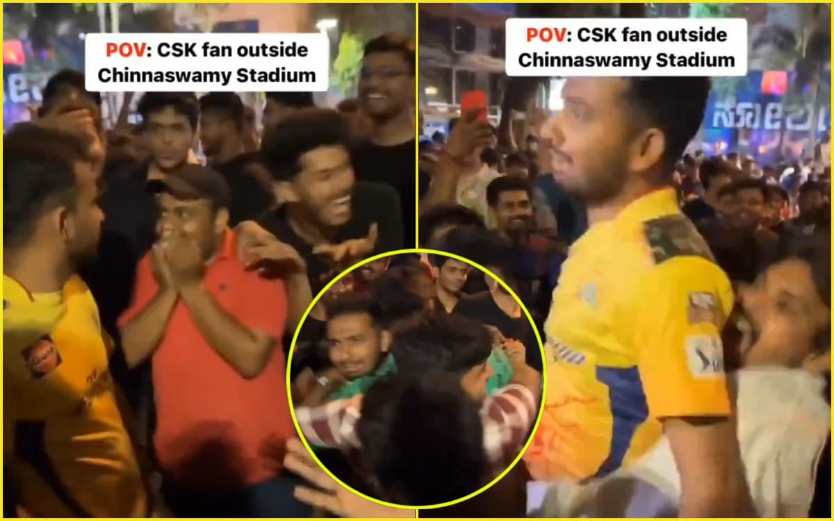 Csk Fan Rally TOXIC हैं RCB फैंस! फिर पार कर दी हदें, CSK फैन को घेरकर रुलाया; देखें ...
