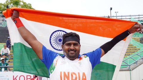 World Para-Athletics: Sachin Khilari bags gold in men's Shot Put F46 with Asian record 