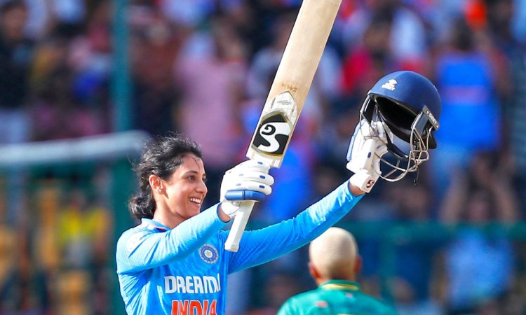 1st ODI: Mandhana's fantastic 117 helps India post 265/8 against South Africa