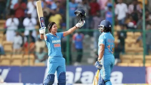 2nd ODI: Mandhana, Kaur top Wolvaardt, Kapp centuries as India clinch narrow 4-run victory (Ld)