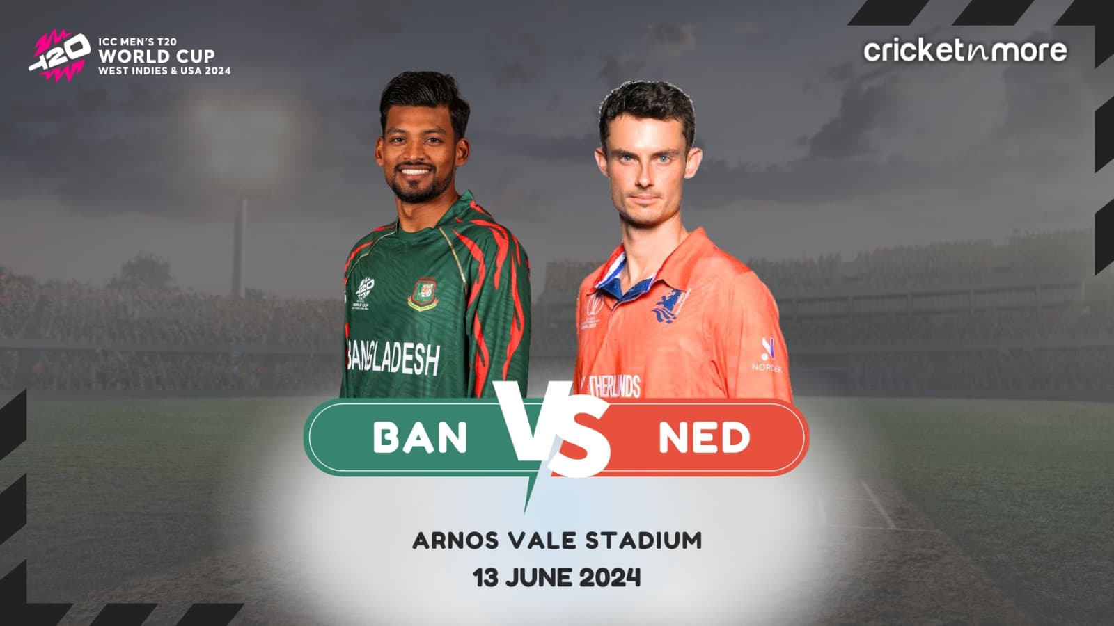 BAN vs NED Dream11 Prediction Match 27, ICC T20 World Cup 2024 On