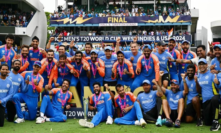 भारतीय टीम के टी20 वर्ल्ड कप 2024 जीतने पर सचिन से लेकर धोनी तक पूर्व क्रिकेटर्स दे रहे जमकर बधाई 