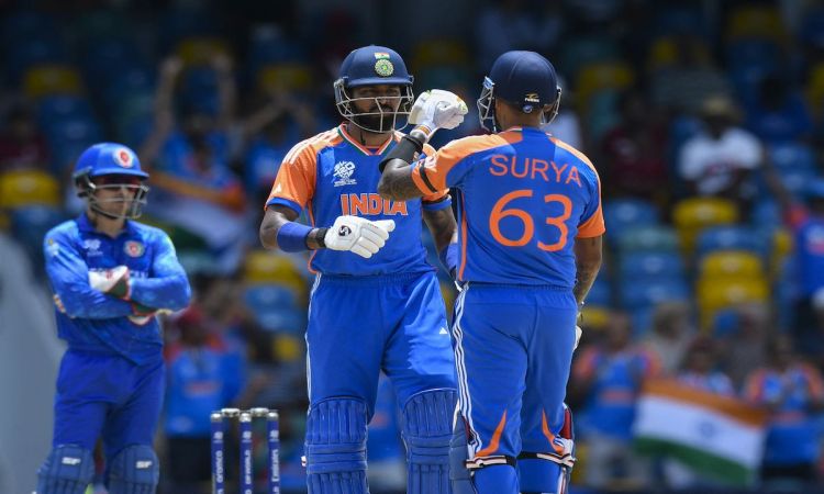 Suryakumar hits half-century as India make 181-8 against Afghanistan