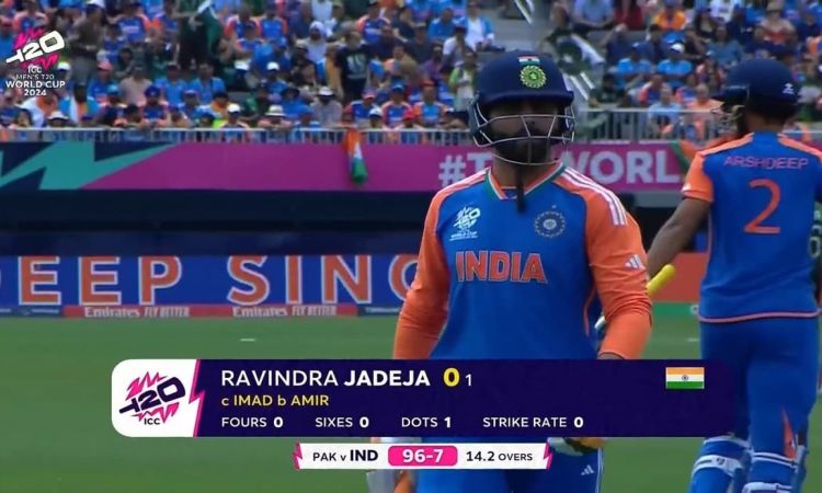 Ravindra Jadeja out for Golden duck vs Pakistan creates unwanted record