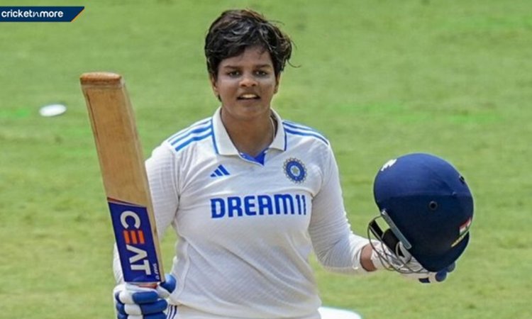 SHAFALI VERMA SCORED THE FASTEST DOUBLE HUNDRED IN WOMEN'S TEST CRICKET HISTORY