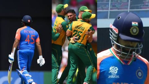 T20 WC 2024: महाराज ने भारत को दिए दोहरे झटके, एक ही ओवर में हिटमैन और पंत को बनाया अपना शिकार, देखे