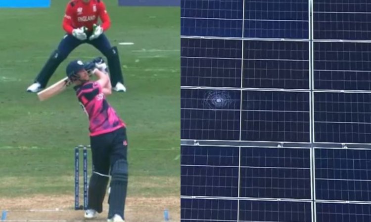 T20 WC 2024: जॉर्डन के खिलाफ जोन्स ने अपनाया रौद्र रूप, शानदार छक्का जड़ते हुए तोड़ दी सोलर पैनल की छत