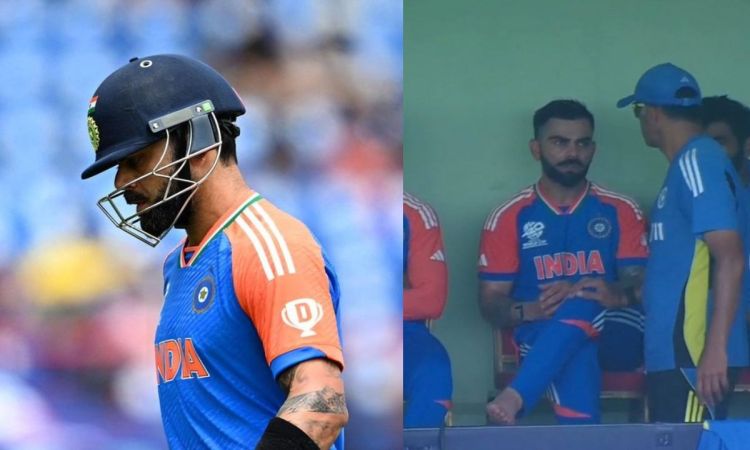 T20 WC 2024: सस्ते में आउट होने के बाद कोहली बैठे थे उदास, द्रविड़ ने ऐसे दी सांत्वना, देखें Video