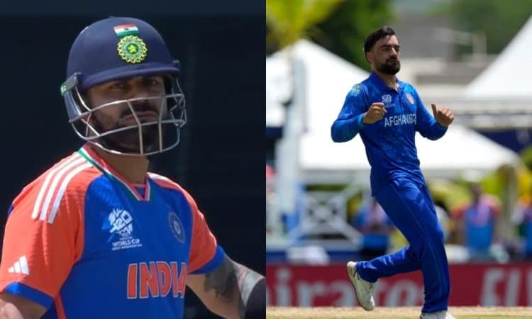 T20 WC 2024: Rashid Khan Dismisses Virat Kohli -Watch Video! ரஷித் கான் பந்துவீச்சில் விக்கெட்டை இழந்த விராட் கோலி - காணொளி!