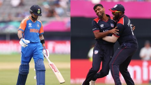 T20 WC 2024: सौरभ ने बिखेरा अपना जादू, पहले ही ओवर में कोहली को गोल्डन डक पर बनाया अपना शिकार, देखें