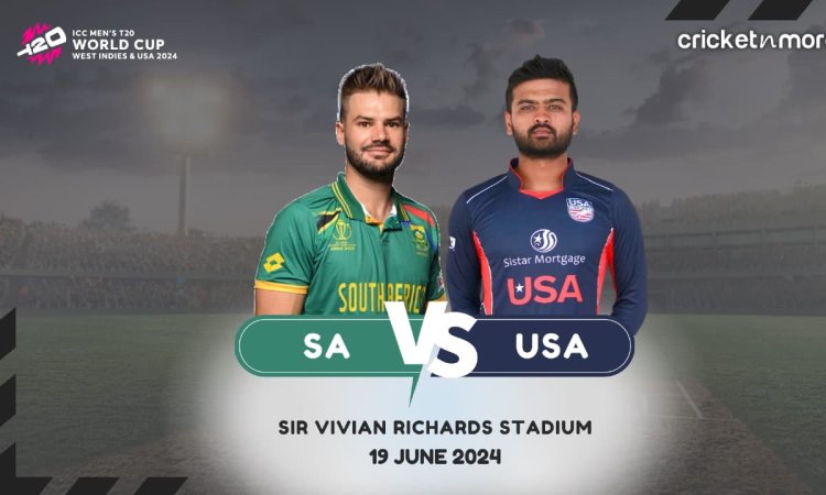 USA vs SA Dream11 Prediction, T20 WC 2024: यूएसए बनाम साउथ अफ्रीका, किसे  बनाएं कप्तान? यहां देखें F