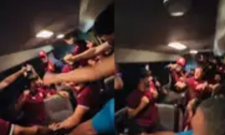 VIDEO: अफगान खिलाड़ियों ने टीम बस में मनाया जश्न, ड्वेन ब्रावो के 'चैंपियन' सॉन्ग पर नाचे