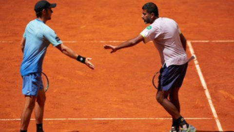 French Open: Bopanna/Ebden lose to Italian pair, crash out in semis