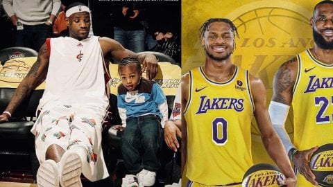 Lakers draft Lebron's son Bronny James to form first active father-son duo in NBA history