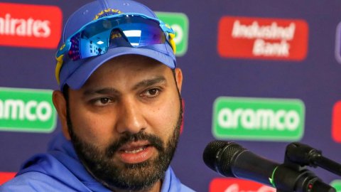 New York [USA]: India cricket team captain Rohit Sharma addresses a press conference