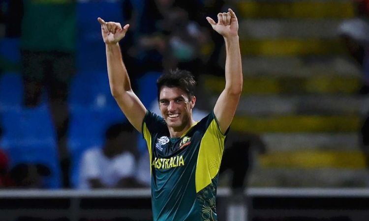PAT CUMMINS BECOMES THE FIRST BOWLER TO TAKE 2 HAT-TRICKS IN T20I WORLD CUP HISTORY