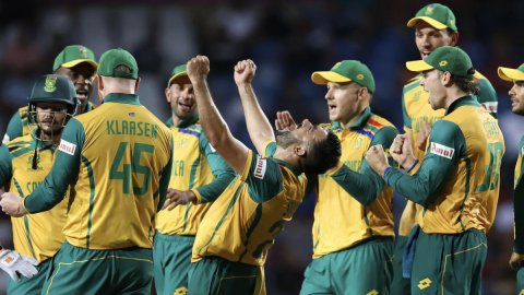 South Africa crush Afghanistan to make their maiden men's World Cup final (Ld)