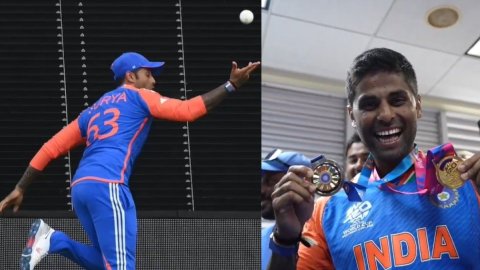 Suryakumar bags 'Fielder of the Match' medal for game-changing catch in final