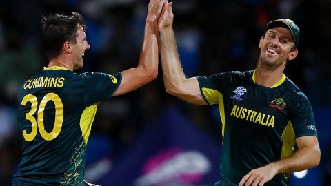 T20 World Cup:  Aussie skipper Marsh lauds 'exciting bowling performance' in win Super 8 win over Ba