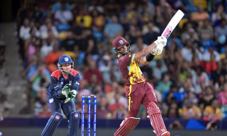 T20 World Cup: Hope, Chase dominate USA to set nine-wicket victory for WI