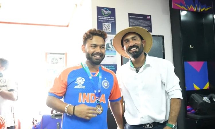 T20 World Cup: 'No one expected him to be...', DK presents 'Fielder of the Match' medal to Pant