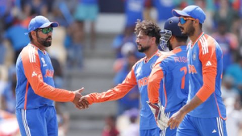 T20 World Cup: Rohit, Arshdeep, Kuldeep power India into semis with 24-run win over Australia (ld)