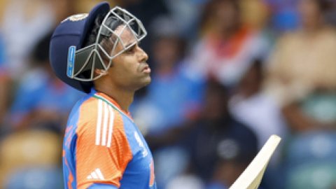 T20 World Cup: Suryakumar Yadav top-scores with 53 as India post 181/8 against Afghanistan