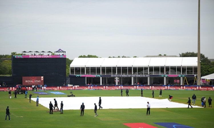 T20 World Cup: Toss in India-Canada match delayed due to wet outfield; ground inspection set for 8 p
